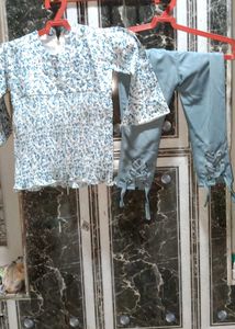 Floral Top & Pants Set