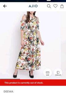 Beautiful Floral Cold Shoulder Maxi Dress