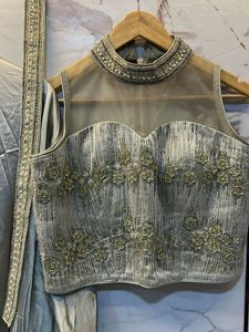 SALE PRICE!! Designer Label- Pure Silk Lehenga Ski