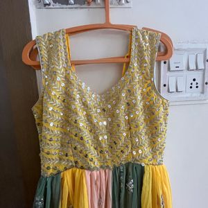 diwali offer !!Rainbow Sequin Gown grab soon