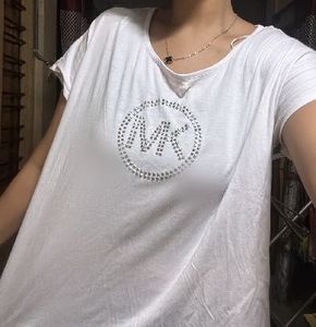 Michael Kors Embellished Logo T-Shirt
