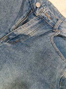 Light Wash Straight Leg Jeans
