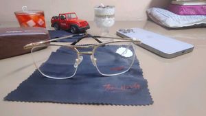 Stylish Gold Frame Eyeglasses