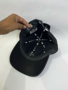 Black Textured Baseball Cap