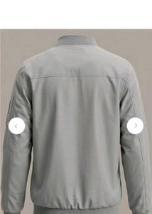 Men's Grey Bomber Jacket