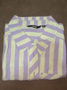 Striped Button-Up Shirt