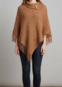 Boho Chic Fringe Poncho