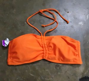 Bright Orange Bikini panty Bra set
