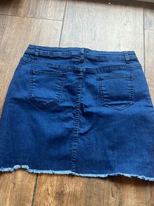 Denim Short Skirt - New Waist 28 inches