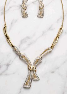 Elegant gold plated jwellery set