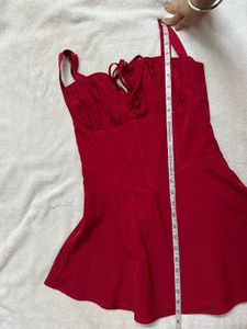 Stunning Red Bustier Mini Dress/Top