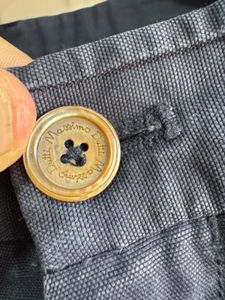 Massimo Dutti Navy Blue Casual Fit Formal Jeans
