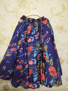 Floral Print Long Skirt