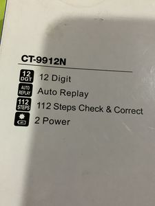 Brand New Citizen Calculator Ct9912n
