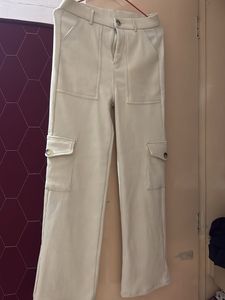Cream Cargo Pants