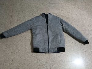 Striped Blue Padded Jacket two in one