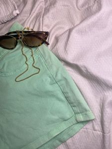 Allen Solly Mint Green Shorts