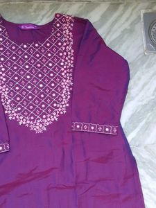 Beautiful Purple Kurta Set