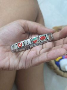 Charms Bracelet with Cherries and Lips