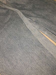 Cross Patch Wide Leg Jeans handmade