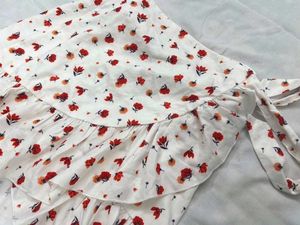 floral wrap ditsy skirt