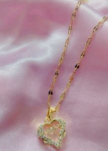 Sparkling Heart Pendant Necklace
