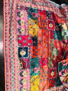 Trending chinnon with beautiful print saree