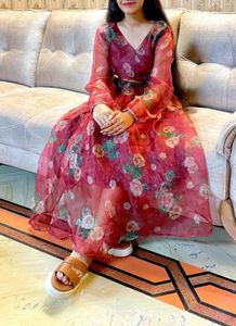 Beautiful Floral Print Gown