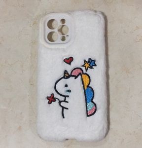 I Phone 12 Pro Max Unicorn Fur Case