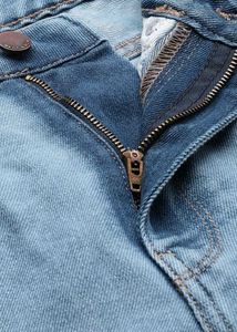 HERE&amp;NOW  High Waisted Light Wash Straight Leg Jea