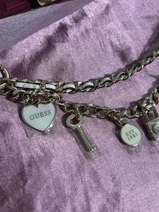 Guess Keychain with Charms