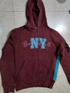 Maroon "Born NY" Hoodie
