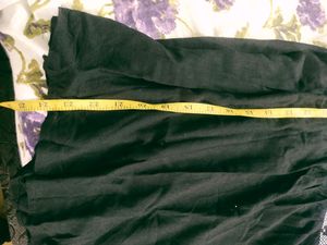 Embroidered Black Tunic Top