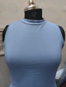 Blue Bodycon Mini Dress