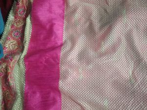 Pink Embellished Saree