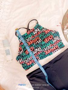 Trendy Bikini Set with Lace Trim
