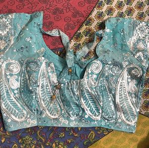Beautiful Teal Embroidered Kurta Set