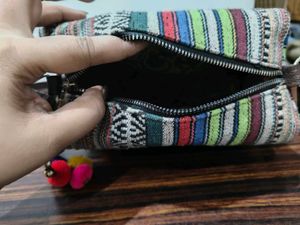 Boho Striped Crossbody Bag