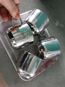 Set of 4 Stainless Steel Cups