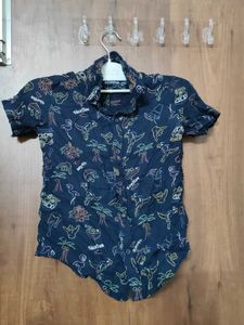 Boys Print Short Sleeve Shirt