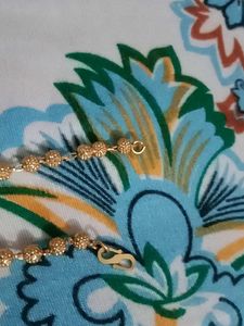 Elegant Beaded Gold Chain Necklace
