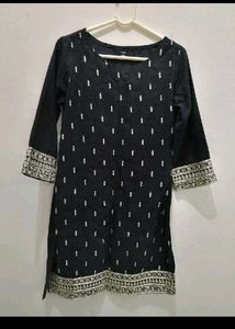 Elegant Black Sequined Kurta Set