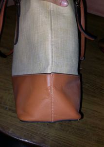 Allen Solly Tan Tote Bag