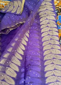 Stone Work Saree