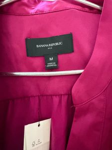 Elegant Magenta Silk Top