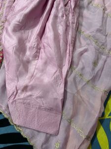 baby pink organza suit new