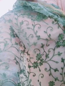 Green 💚 Net Dupatta