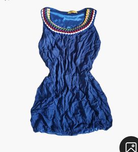 Blue Sleeveless Top