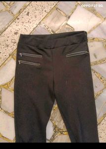 Chic Black Zip Detail Pants