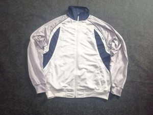 Kappa Track Jacket White Navy